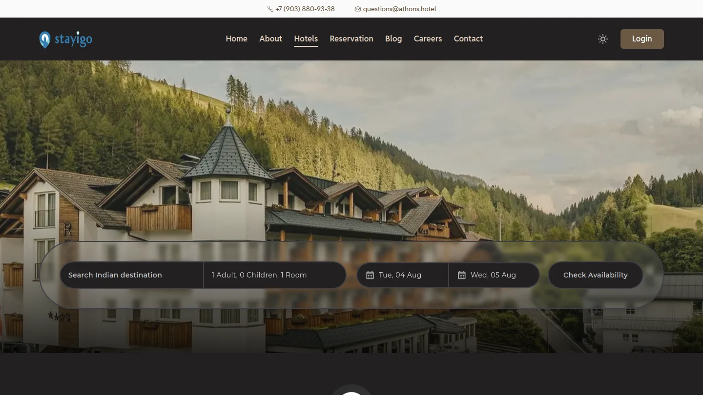 Hotel listing